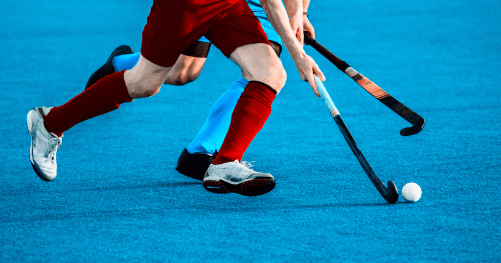 Hockey Feet and Sticks