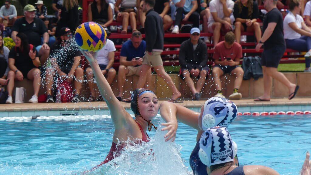 SA Schools' defender Georgia Eccles takes a shot for Central Gauteng A in the u19 girls' final.