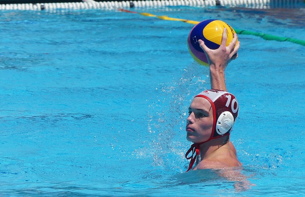 Clifton College's 2024 water polo captain, Ollie Ditz. Photo: Brad Morgan.
