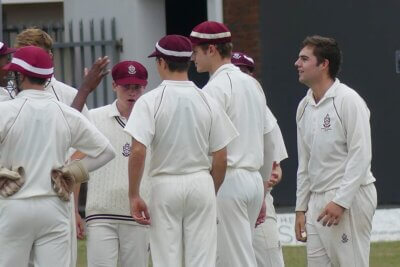 The Kearsney College 1st XI, with captain Ross Coetzee on the right.