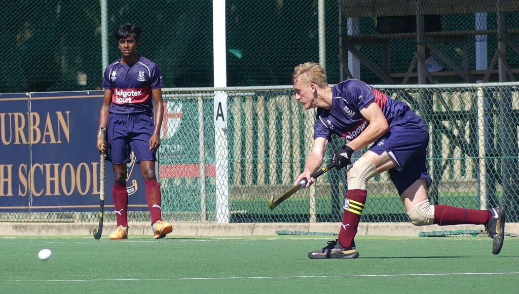 Westville Boys' High centre-back and captain, Owen Slack, has been at the forefront of the Griffins' smothering defence. Photo: Brad Morgan.