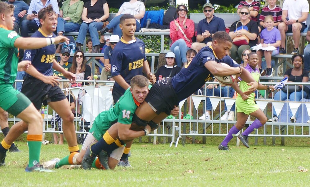 DHS overpowered Hoërskool Rustenburg at the 2024 Kearsney Easter Rugby Festival, but Rusties will have another shot at School on the opening day of the 2025 festival. Photo: Brad Morgan.