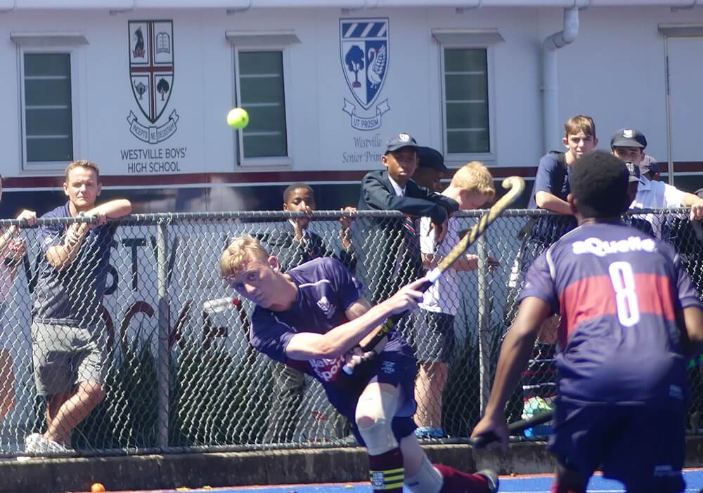 Westville captain and KZN Coastal u18A defender Owen Slack will be a key player for the Griffin when they take on Jeppe. Photo: Brad Morgan.