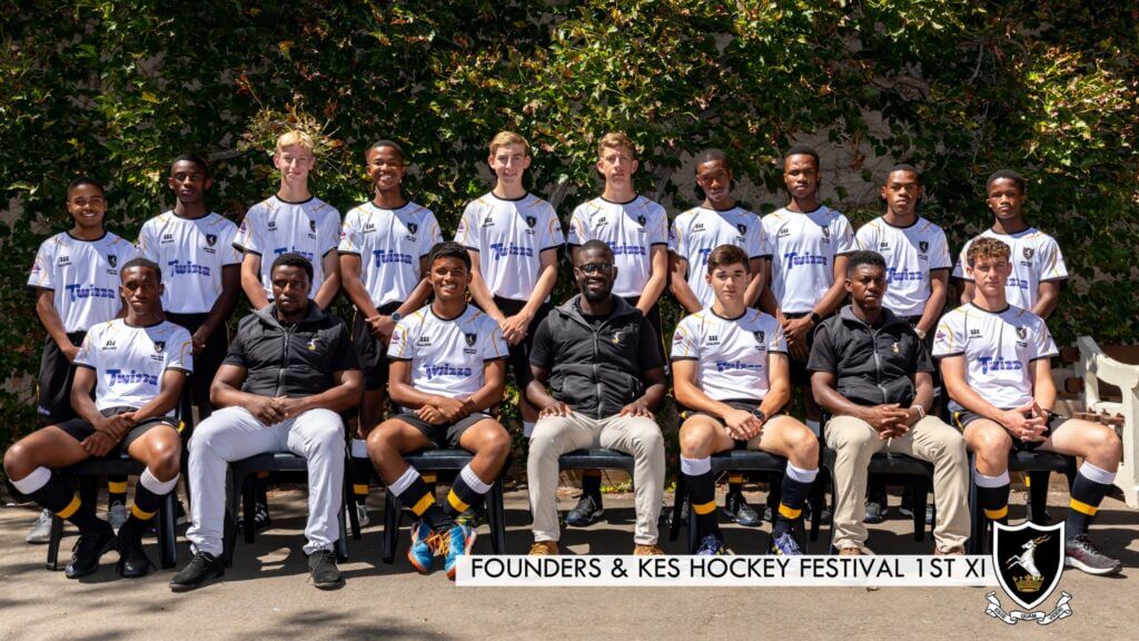 The Queens College first team squad before they took part in the KES, and Founders Festival. Photo: Queen's College