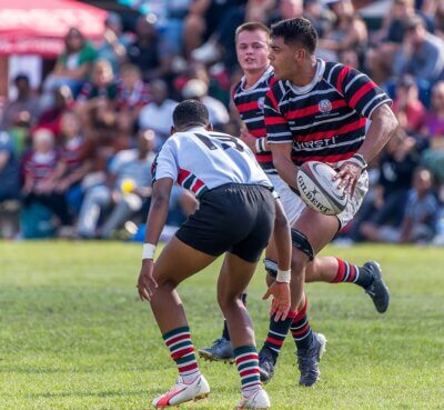 Maritzburg College coach Tim Orchard identified flank Naz Isaacs as one of the Red, Black and White's top performers against Pretoria Boys High. Photo: Justin Waldman Sports Photography.
