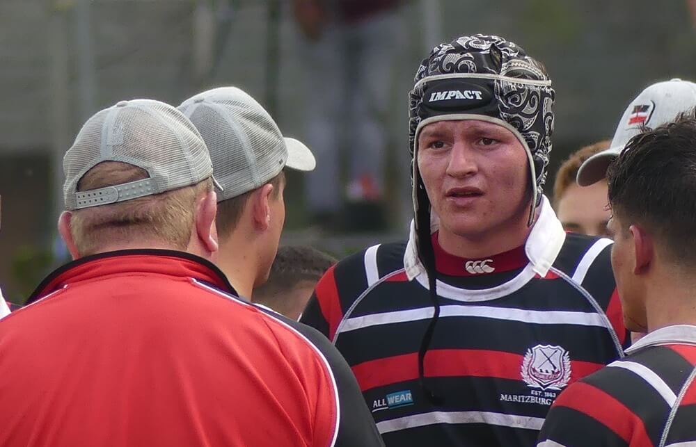 Maritzburg College lock Jake Jansen was named the Sportsmans Warehouse Man of the Match. Photo: Brad Morgan.