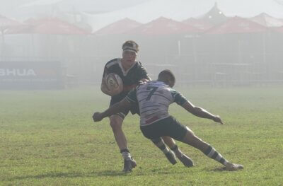 The misty conditions created a delightful atmosphere for an exciting opening game of day three.