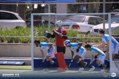 The Bishops Diocesan first team side in action during their 175 Hockey Festival in March. Photo credits: Bishops Diocesan College