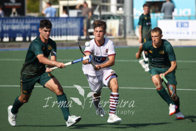 Paarl Gimnasium taking on Paul Roos during the quarterfinal of the Hibbert Shield in Gqeberha on 3 May 2024. Photo credits: Irma Ferreira SPORT & EVENT Photography