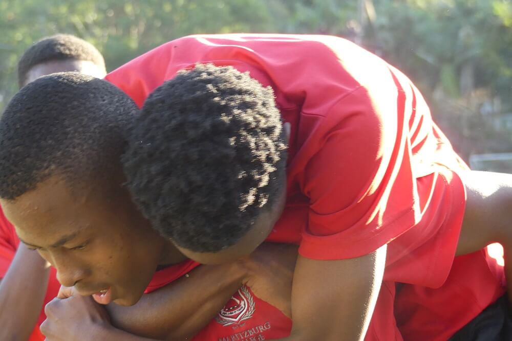 Maritzburg College striker Mazithi Qasha is a dangerman, capable of scoring off either foot. Photo: Brad Morgan.