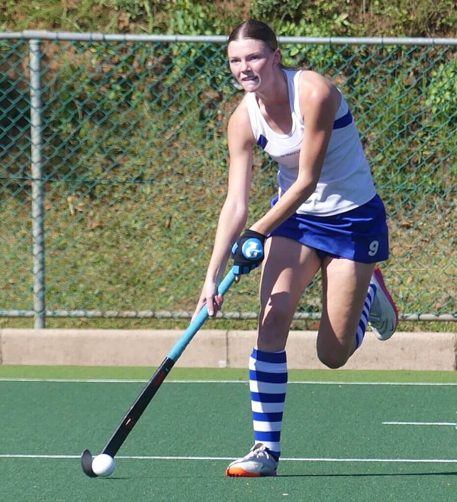 Elizabeth Anderson, the top goal scorer for St Mary's DSG, will be a kay player in the St Anne's Cup final. Photo: Brad Morgan.