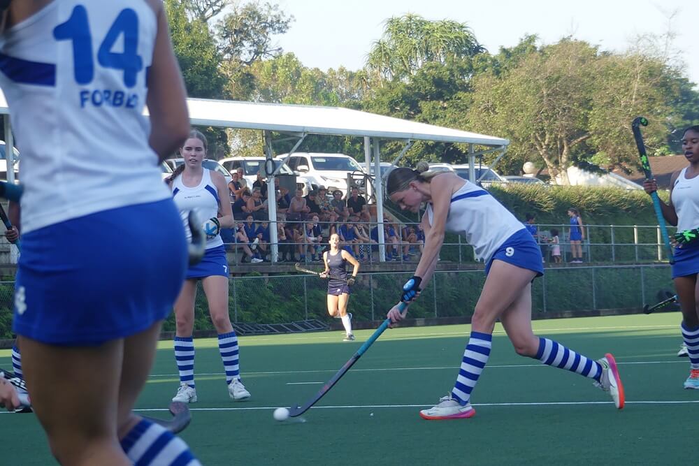 St Mary's DSG's outstanding striker Elizabeth Anderson grabbed a handful of superb goals against Curro Hillcrest. Photo: Brad Morgan.