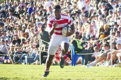 Left-wing Leo Muziva starred for Michaelhouse in their 18-15 win over Gilfillan Field in 2023, going over for a brace of tries.