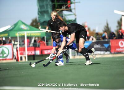 KZN Coastal A 2024 skipper, Matthew Mendes de Oliveira in action for his side during the SASHOC National Week semi-final against Western Province in Bloemfontein. Coastal lost the clash 1-0. Photo credits: TeamPhotoSA