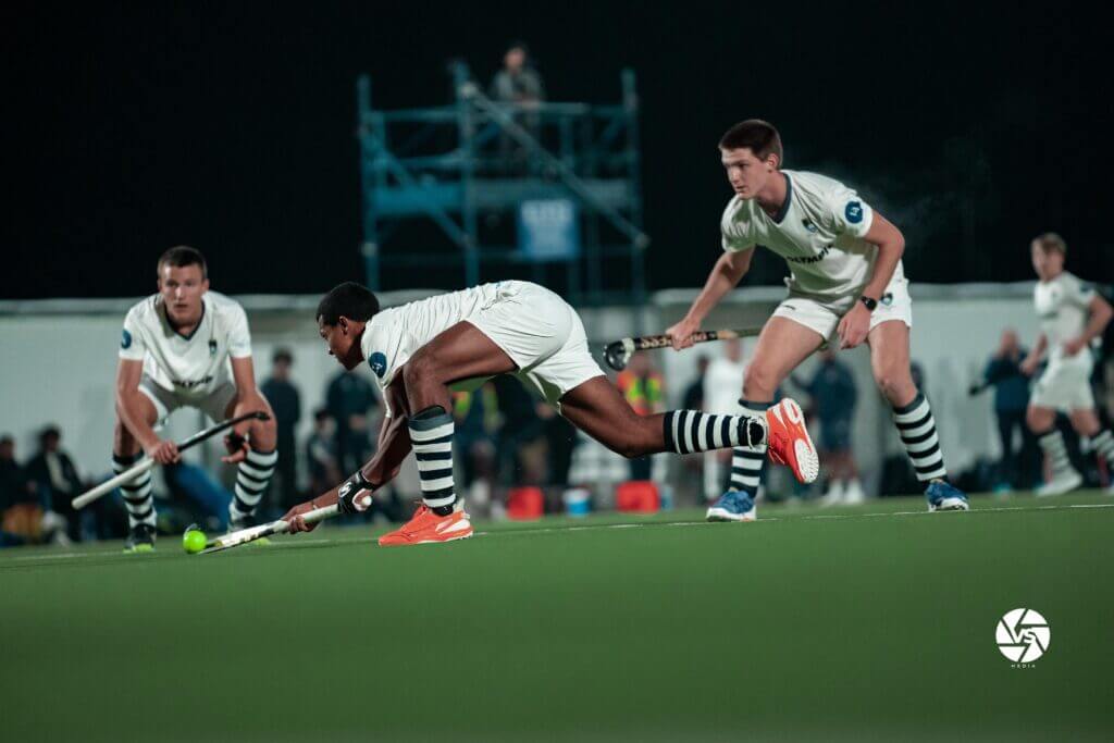 SACS's Reece Theunis in action for his side against Wynberg Boys High earlier this season. SACS won that clash 1-0 away from home. Photo: Oliver van Schalkwyk