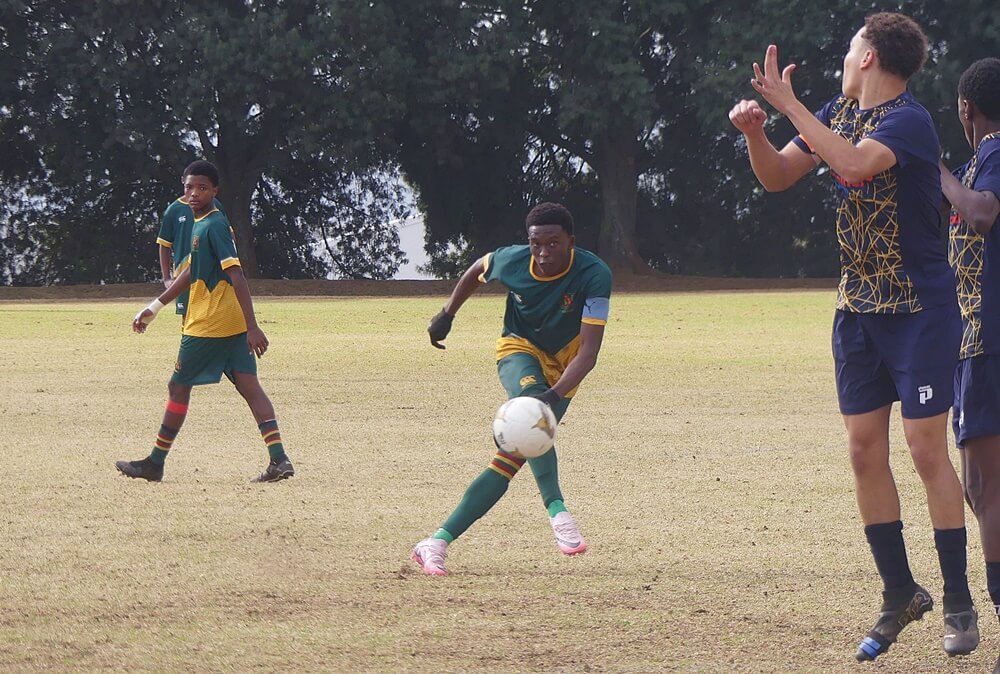 Alakhe Mdluli shone for Glenwood, displaying silky skills on the ball and a keen eye for goal. Photo: Brad Morgan.