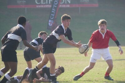Clifton vs Michaelhouse in the u15 age group of the 2023 Clifton Sevens. The u15 format is a round robin. No winner is declared.