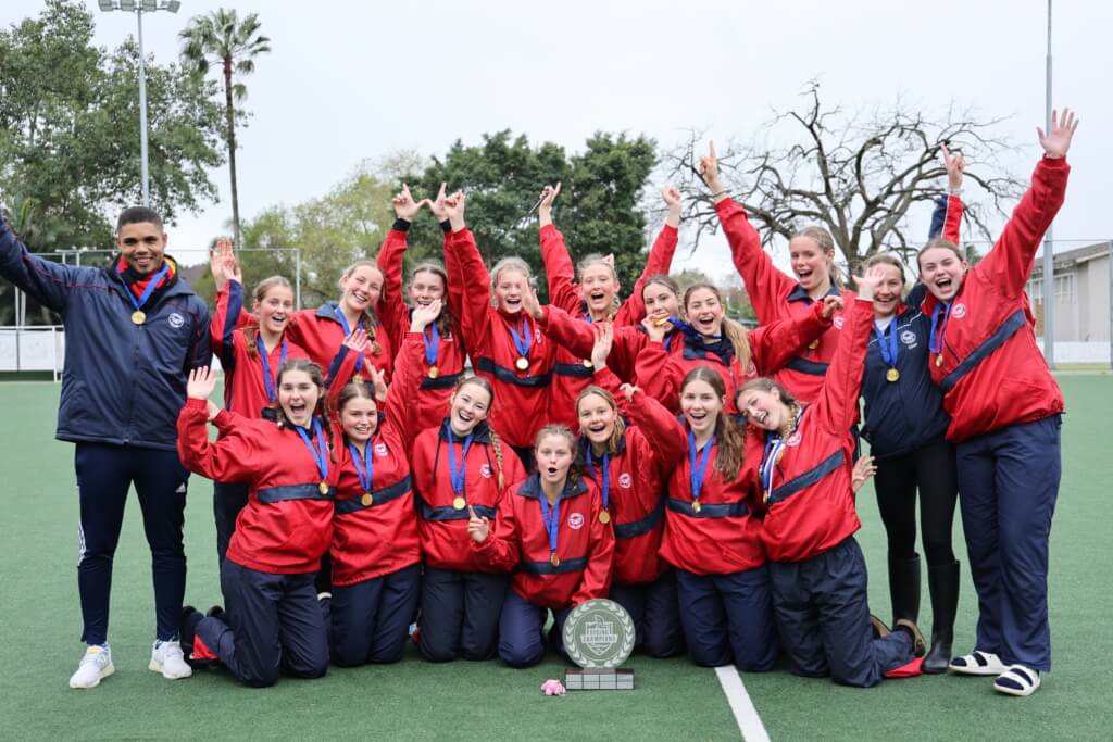 Two goals by Evi Benson, and Ahsley Hingeston secured a hard fought 2-1 win for Somerset College against St Mary's Waverley in this year's Challengers' Cup final. Photo: Suzanne Meyer-Nell