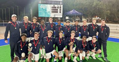 Happy smiles all round for Northwood after they won the 2023 Guschkie Tournament.