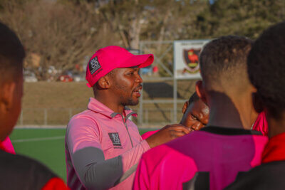 Dale College head coach, Junior Mqingwana on the final day of the season. Photo: Photo: Scott Geer (Scotty Photography)