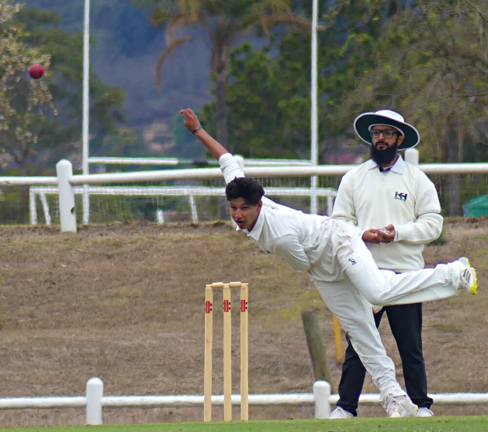 Shahzaad Perumal led from the front, capturing four wickets, to steer Clifton to an impressive six-wicket win over St John's. Photo: Brad Morgan.
