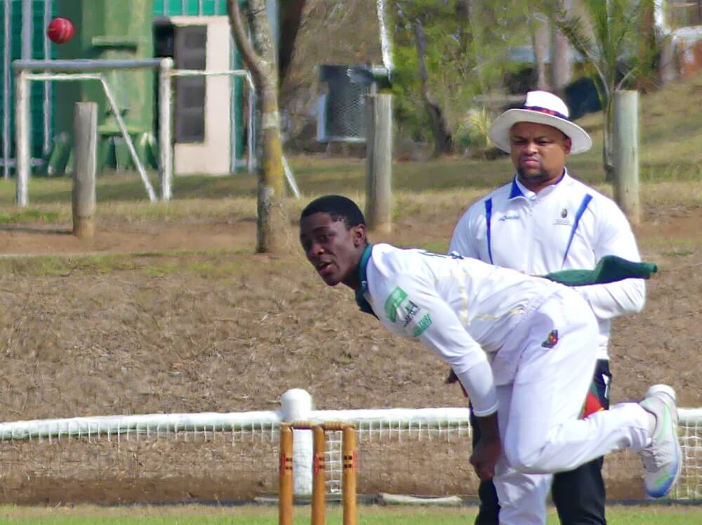 Glenwood's bowlers had Pretoria Boys High's number and bowled the Green Machine to a big win at UKZN on Monday at the Oppenheimer Michaelmas Cricket Week. Photo: Brad Morgan.