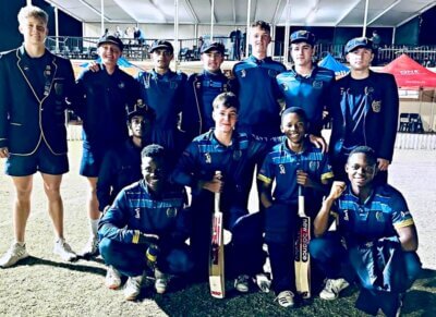 St Charles College strung together a superb run chase under extreme pressure to secure their place in the final of the Eston One Insurance T20 Night League. Photo: St Charles College on Facebook.
