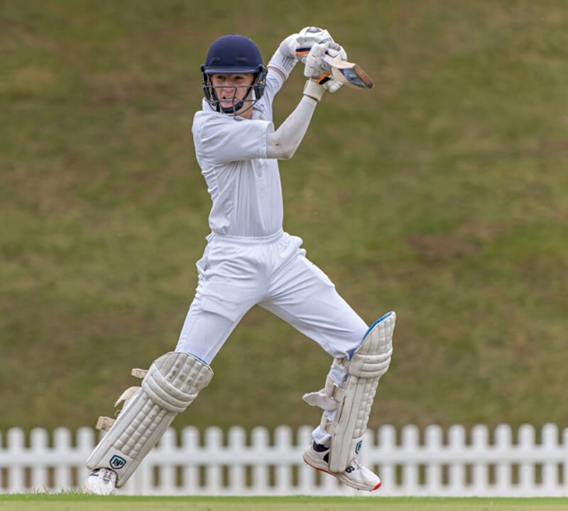 Rico Honiball top-scored for St Charles College, with 31, but they were well beaten by Cornwall Hill College. Photo: Justin Waldman Sports Photography.