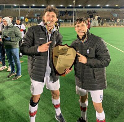 Smiles light up the faces of Michael and Cameron Le Forestier after they helped the University of Pretoria win the USSA title for a second year in succession.
