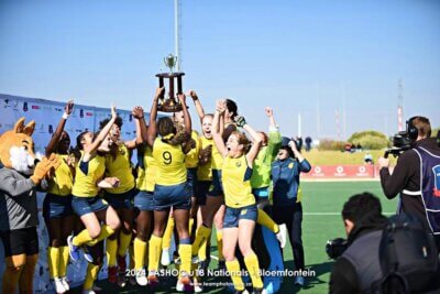 When Southern Gauteng lifted the u18 title at the SASHOC National Week, under the captaincy of Rea Phume, it was the first time they had achieved the feat in 14 years. Photo: TeamPhoto SA. 