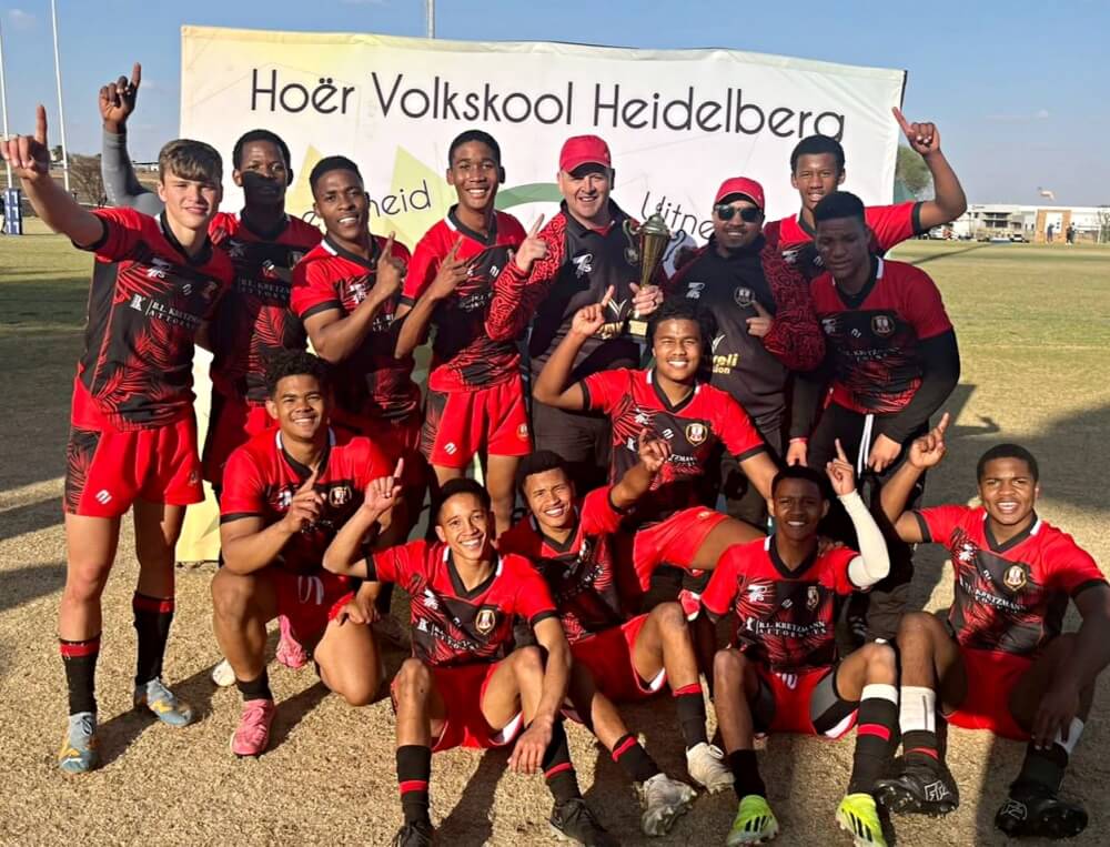 Volkskool Heidelberg u17 champions, Welkom Gimnasium. Photo: Welkom Gimnasium on Facebook.