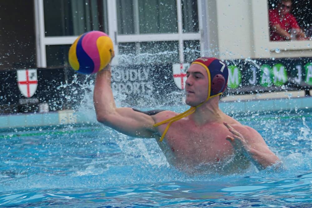 Ross Rovelli has been a standout performer for a St John's team that was, arguably, the most impressive side during the group stage of the Clifton Centenary Water Polo Tournament. Photo: Brad Morgan.