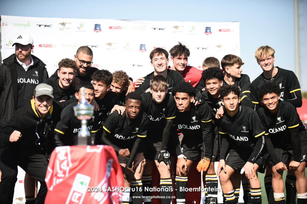 The Boland u16A boys were victorious during this year's SASHOC National Week in Bloemfontein. Photo: TeamPhotoSA