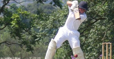 St Charles College opening batsman Cian Fortmann. Photo: Brad Morgan.