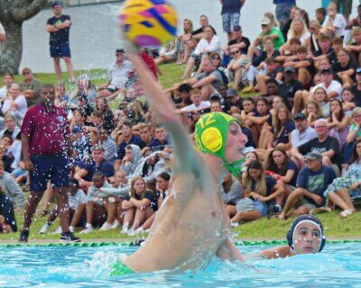 James Martin lets rip with a shot for the Aussie Crocs in their absorbing clash with KwaZulu-Natal. Photo: Brad Morgan.