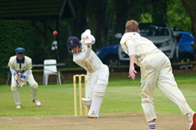 Tim Saulez, with 34 from 38 balls, which featured two fours and a six, top scored for Clifton College. Photo: Brad Morgan.