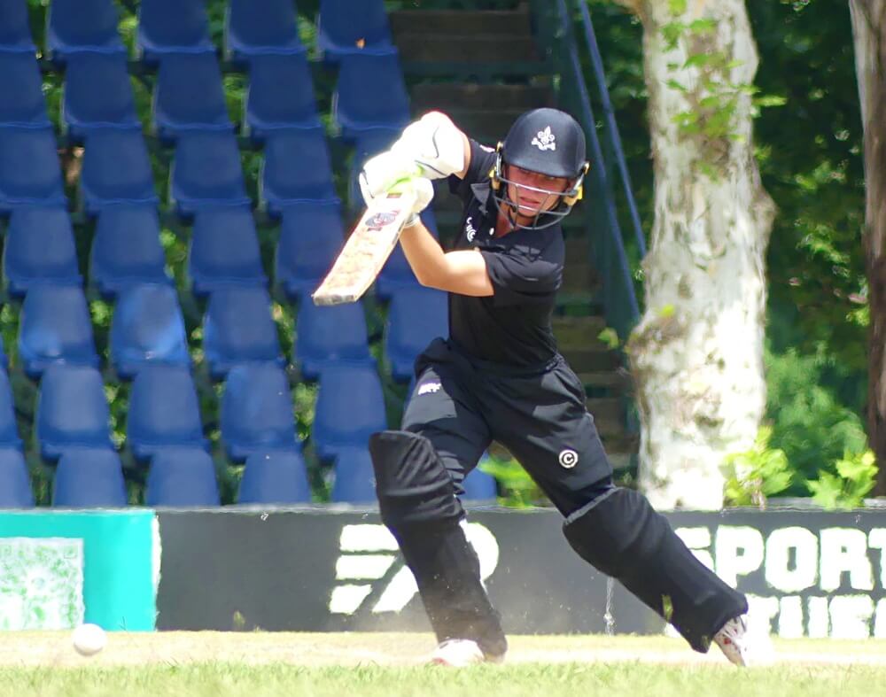 Opening batsman played a gem of an innings for Hilton College in the final of the Schools SA20 against Northwood. The Knights won, however, and Pitman will be keen to reverse the result on the Robin Smith Oval on Saturday. Photo: Brad Morgan.
