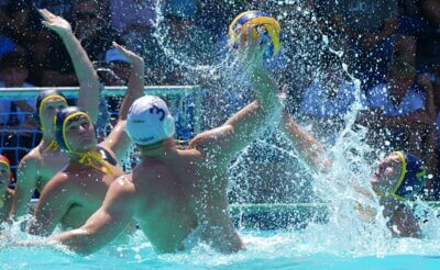 The DHS defenders get their arms in the air to block a shot from Northwood's powerful KZN Schools' player, Lian Terblanche at Northwood on Saturday, 18 January 2025. Photo: Brad Morgan.