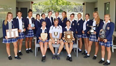 Pierre le Roux's seven years at St Stithians Girls' College brought the school plenty of silverware. Photo: supplied.