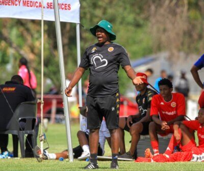 Highlands Park coach Sifiso Mnguni has set the club's sights on winning a third successive GDL title. Photo: Supplied.