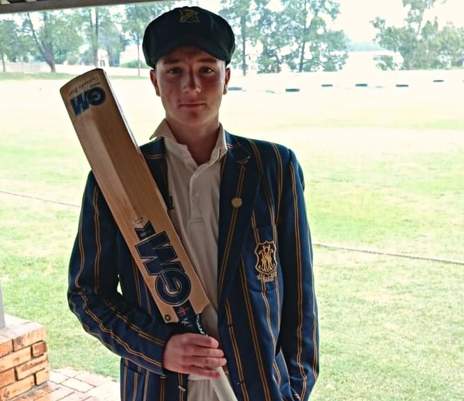 St David's Marist Inanda's Hayden Campbell helped his side to 180 with a rapid 60, scored at almost two runs a ball. Photo: St David's Marist Inanda.