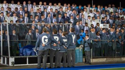 The Grey High School supporters will be out in full voice at this year's Hibbert Shield Tournament. Photo: Grant Howard