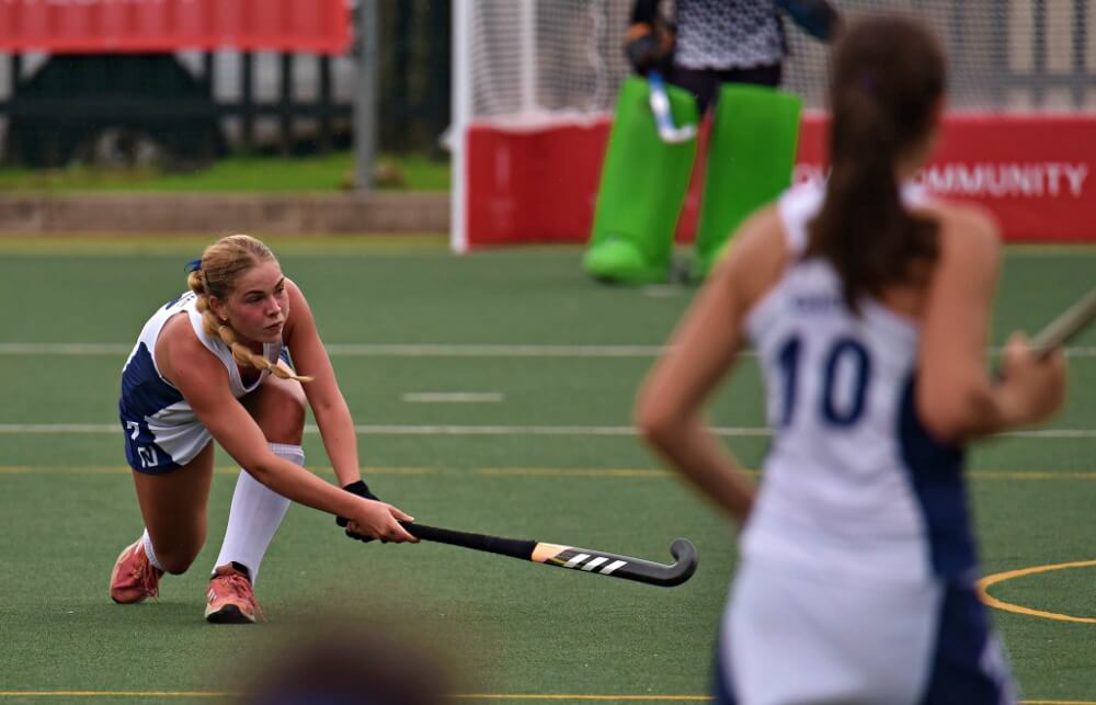 Rhenish made their case as one of the teams to beat with a perfect record of four wins from four matches on the first day of competition. Photo: Rhenish Girls' High on Facebook.