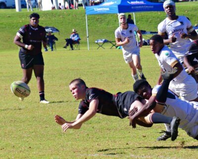 Clifton College fought gamely, but St Charles College had too much firepower for the Durban boys in the end. Photo: Brad Morgan.