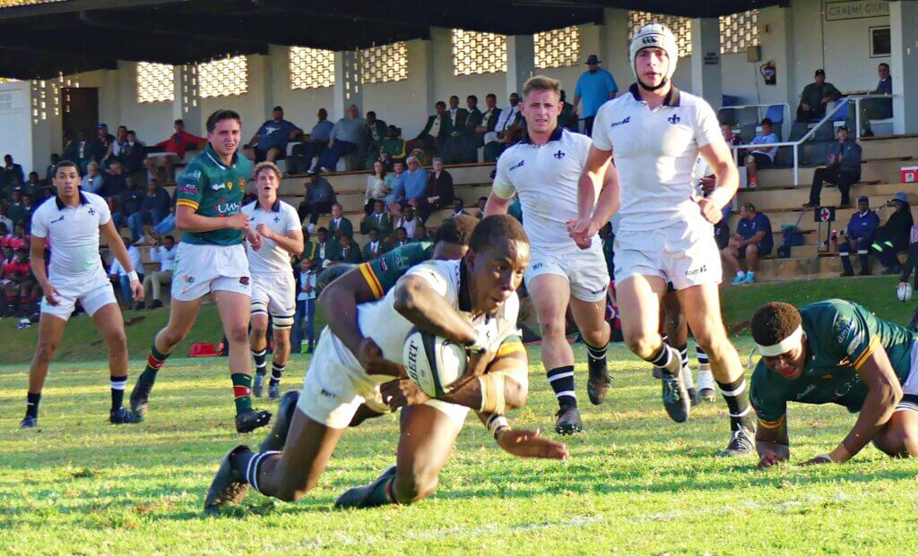 Flank Emmanuel Dankway powered his way over for a second half try for Hilton. Photo: Brad Morgan.