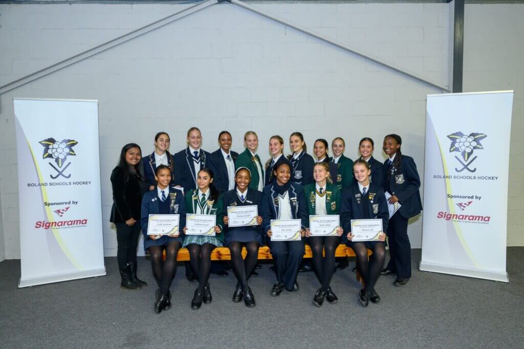 The Boland u18A girls team for 2025. Photo: Boland Hockey