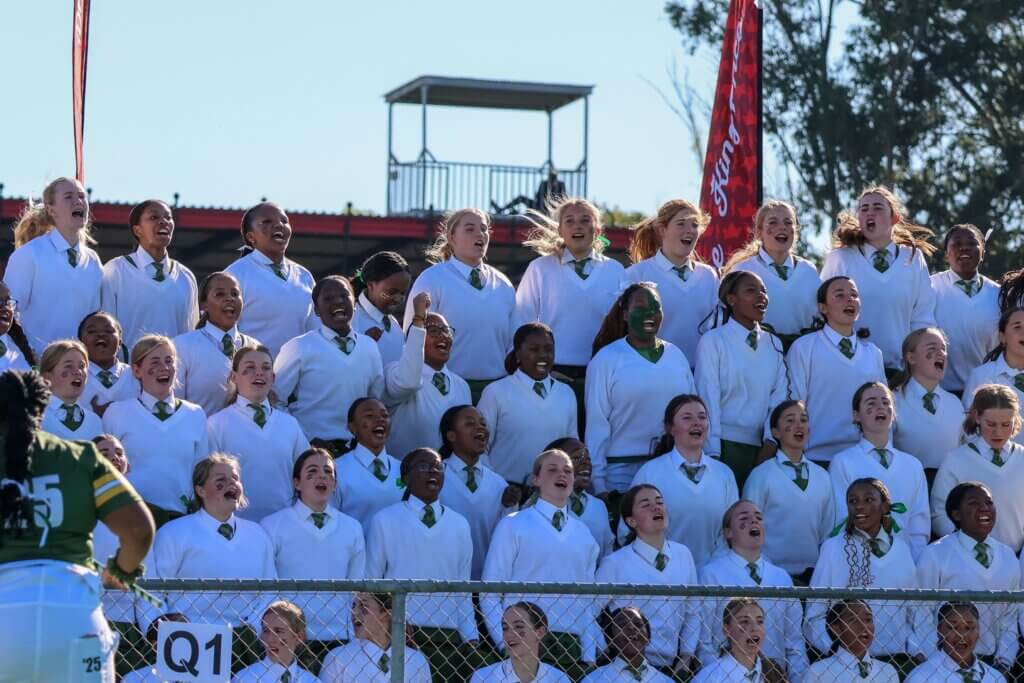 The DSG supporters were out in full numbers to support their side take on Kingswood College during the annual K-Day derby clash. Photo: The Diocesan School for Girls - Makhanda