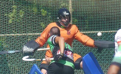 Georg Wolhuter, who was included in the SA u16 hockey side in 2024, will backstop the KZ Coastal u18A team at the SASHOC ational Week.