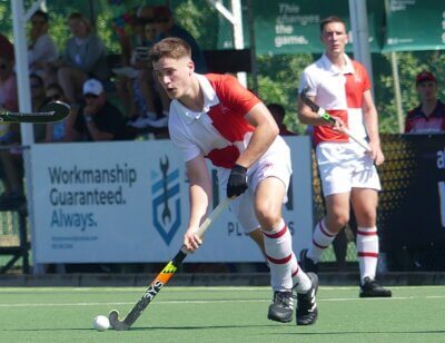 Gordon Deutscher scored both goals for Michaelhouse in their 2-2 draw with Maritzburg College on the Punchbowl Astro. Photo: Brad Morgan.