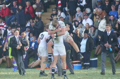 Victory secured, Hilton celebrated. Photo: Brad Morgan.